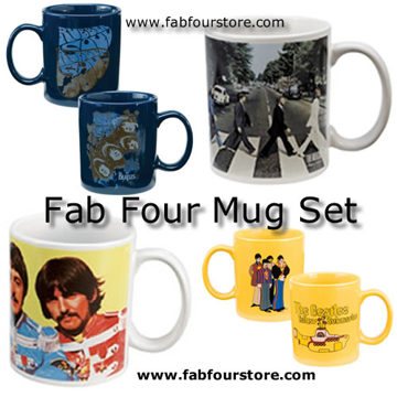 Picture of Beatles Mugs: Set of Fab Four Beatles Mugs