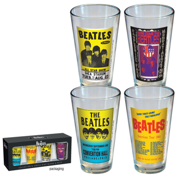 Picture of Beatles Glass: Poster Print Glasses