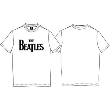 Picture of Beatles T-Shirt: The Beatles Classic Drop T (White) UK IMPORT