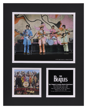 Picture of Beatles Photographs: The Beatles 11x14 Matted Photo Collection The Beatles Sgt Peppers Matted Photo Collection 1967
