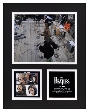 Picture of Beatles Photographs: The Beatles Apple Corps Rooftop 11x14 Matted Photo Collection The Beatles Matted Photo Collection 1970