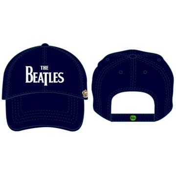 Picture of Beatles Cap: The Beatles Drop T Logo Distressed (Dark Blue)