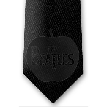 Picture of Beatles Tie: Subtle Black Apple Tie