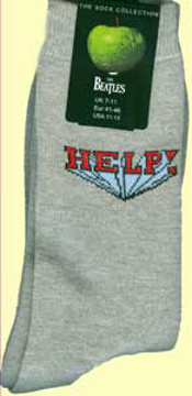 Picture of Beatles Socks: The Beatles Mens Grey Help!