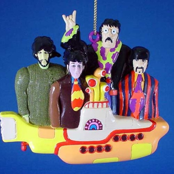 Picture of Beatles Ornament: The Beatles on the Yellow Submarine