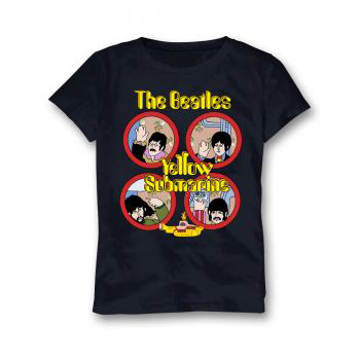 Picture of Beatles Youth T-Shirt: Yellow Sub in Navy