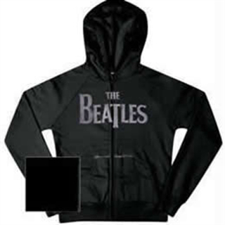 Picture of Beatles Sweat Shirt: - Beatles Zippered Charcoal Hooded  Small