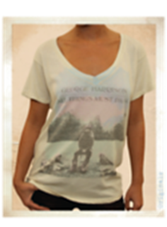 Picture of Beatles T-Shirt: Women's George Harrison Classic Medium - Jrs/Ladies