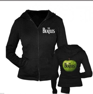 Picture of Beatles Hoodie: The Beatles Drop T & Apple Logo Large - Jrs/Ladies