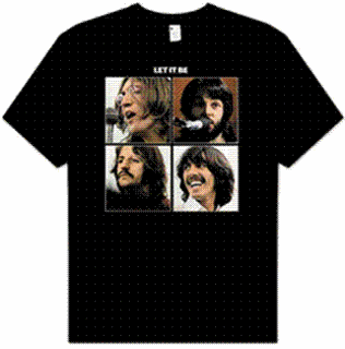 Picture of Beatles T-Shirt: The Beatles Let It Be Medium-Adult-Size