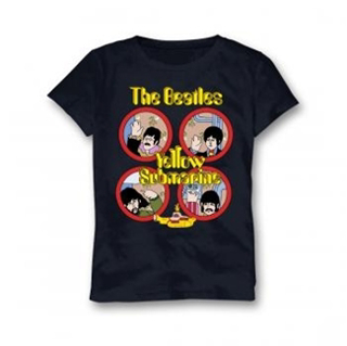 Picture of Beatles Youth T-Shirt: Yellow Sub in Navy Small