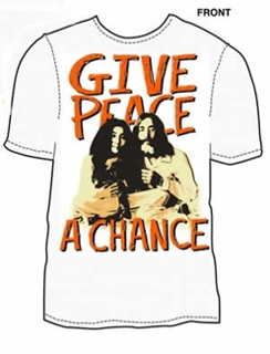 Picture of T-Shirt: John Lennon "Give Peace a Chance" Large-Adult-Size