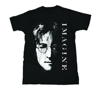 Picture of T-Shirt: John Lennon "Imagine" Portrait Medium-Adult-Size