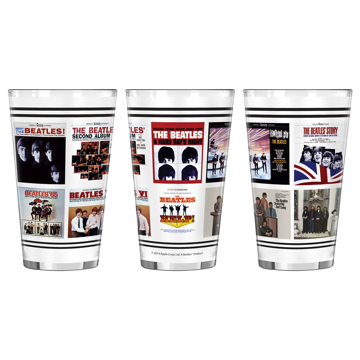 Picture of Beatles Glass: 1964 US Album Covers Pint Glass