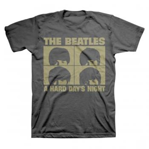 Picture of Beatles Adult T-Shirt: "A Hard Day's Night' Black & Gold