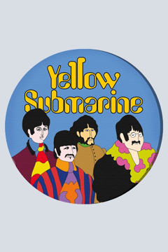 Picture of Beatles ART: 36" Round Yellow Submarine
