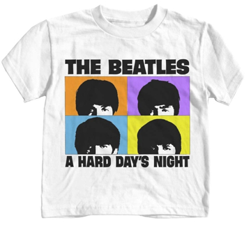 Picture of Beatles T-Shirt: Beatles Toddler Hard Day's White