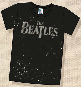 Picture of Beatles T-Shirt: Drop T Logo "Paint"