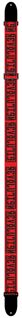 Picture of Beatles Guitar Strap: Revolution Red