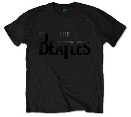 Picture of Beatles Adult T-Shirt:; Classic Black Drop-T
