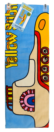 Picture of Beatles Towel: Yellow Submarine on the Beach