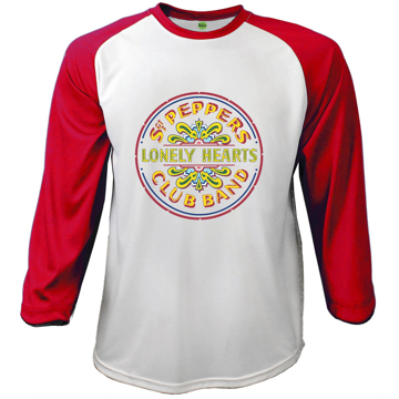 Picture of Beatles Adult T-Shirt: Sgt Pepper Baseball Shirt