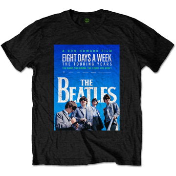 Picture of Beatles Adult T-Shirt: Eight Days a Week Movie Poster - Black