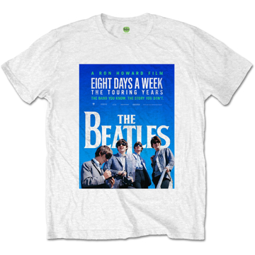 Picture of Beatles Adult T-Shirt: Eight Days a Week Movie Poster - White