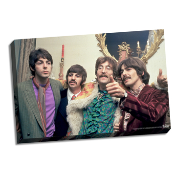 Picture of Beatles ART: The Beatles Thumbs Up Stretched 22' x 26" Canvas