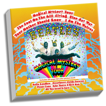 Picture of Beatles ART: The Beatles Magical Mystery Tour 20" x 20" Stretched Canvas