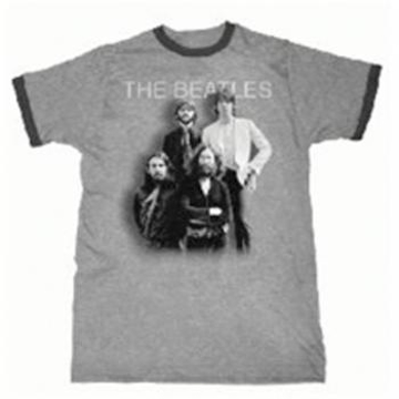 Picture of Beatles Adult T-Shirt: Beatles Last Stand - Grey Ringer