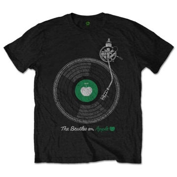 Picture of Beatles Adult T-Shirt: Beatles Turntable on Apple
