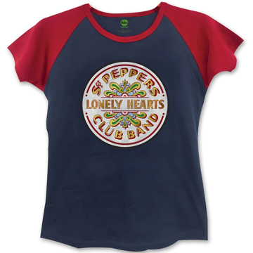 Picture of Beatles Jr's T-Shirt: Sgt Pepper Seal Navy-Red