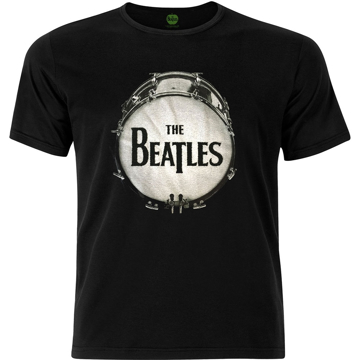 Picture of Beatles Adult T-Shirt: Drum Logo Caviar Beads