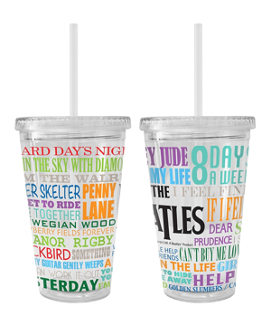 Picture of Beatles Cup: The Beatles "Hits" 16 oz. Plastic Tumbler