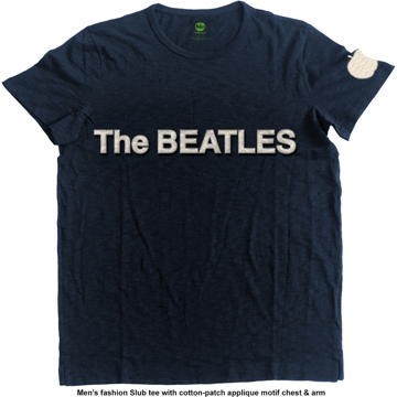 Picture of Beatles Adult T-Shirt: Logo & Apple