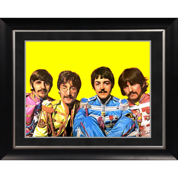 Picture of Beatles ART: The Beatles 'Sgt. Pepper Lonely Hearts Costumes' 11x14 Framed Photo