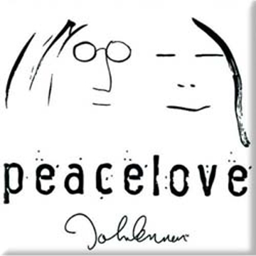 Picture of Beatles Magnet: John Lennon "Peace Love"