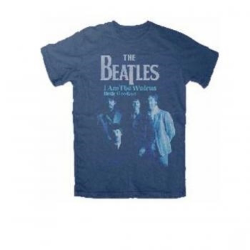 Picture of Beatles Adult T-Shirt: Beatles I am the Walrus Navy