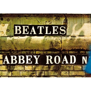 Picture of Beatles Postcard Card: The Beatles "Abbey Road Sign" (Standard)