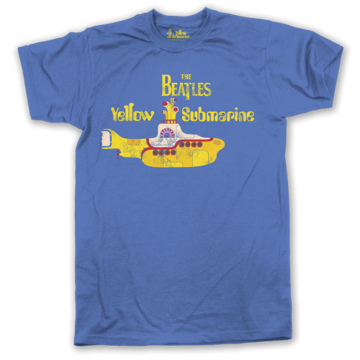 Picture of Beatles Adult T-Shirt: Yellow Submarine Sky of Blue