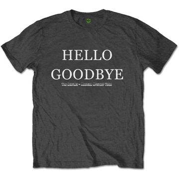 Picture of Beatles Adult T-Shirt: Beatles Song Lyric Edition "Hello - Goodbye"