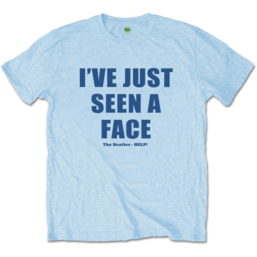 Picture of Beatles Adult T-Shirt: Beatles Song Lyric Edition "I've Just Seen A Face"