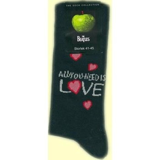 Picture of Beatles Socks: Men's All You Need Is Love (Black)