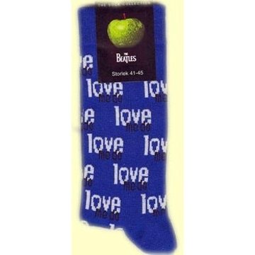 Picture of Beatles Socks: Women's Love Me Do (Blue)