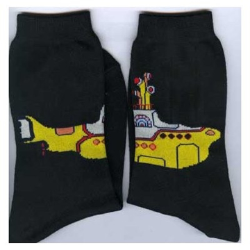 Picture of Beatles Socks: Women's Yellow Submarine (Black)