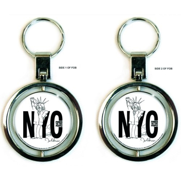 Picture of John Lennon Spinner Keychain: Power to the People