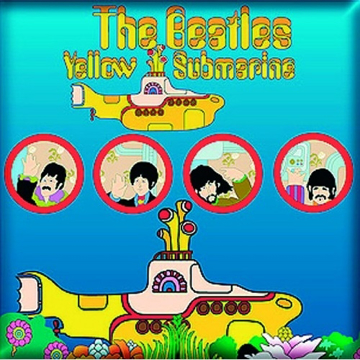 Picture of Beatles Magnet: Yellow Submarine Portholes