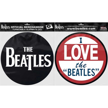 Picture of Beatles Slipmat Set: Drop T Logo & I Love the "Beatles"