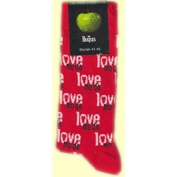 Picture of Beatles Socks: Women's Love Me Do (Red)